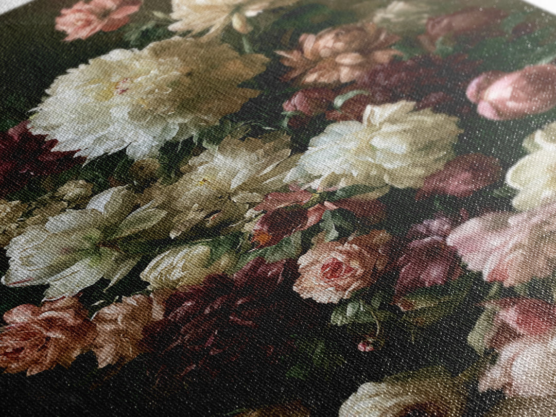 Large Floral Centerpiece Canvas Print, Dining Room Art, Contemporary Art, Dining Room Decor, Fine Art, Dining, Digital Print, DRA-2x3-58