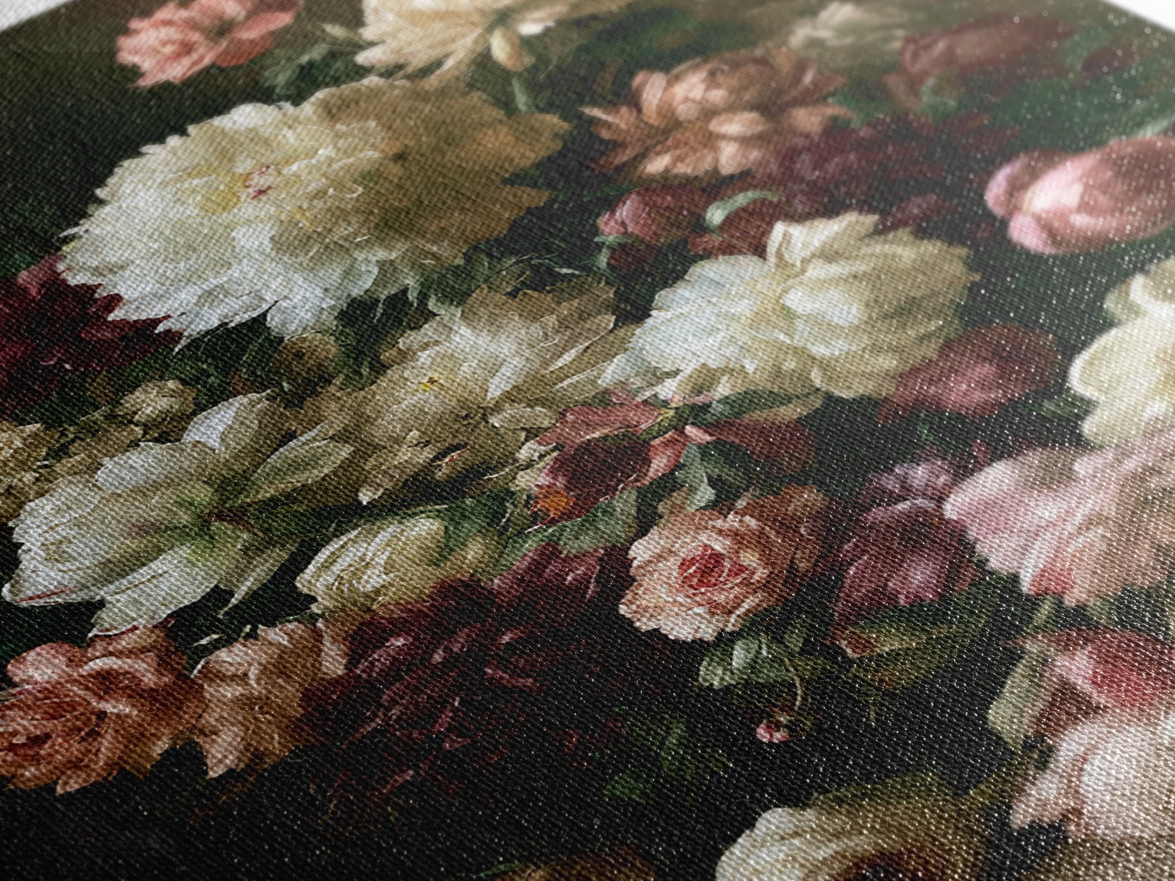 Large Floral Centerpiece Canvas Print, Dining Room Art, Contemporary Art, Dining Room Decor, Fine Art, Dining, Digital Print, DRA-2x3-58
