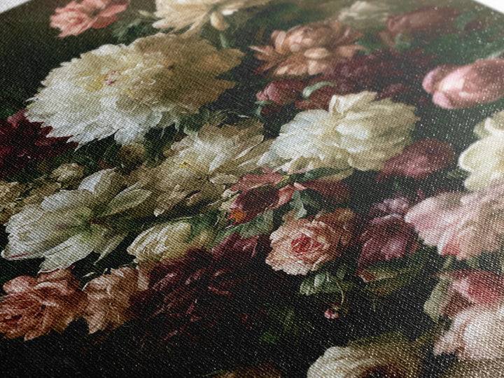 Large Floral Centerpiece Canvas Print, Dining Room Art, Contemporary Art, Dining Room Decor, Fine Art, Dining, Digital Print, DRA-2x3-58