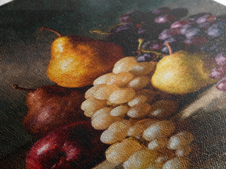 Classical Fruit Still Life Canvas Print, Dining Room Art, Canvas Wall Art, Dining Room Decor, Oil Painting, Dining, DRA-2x3-81