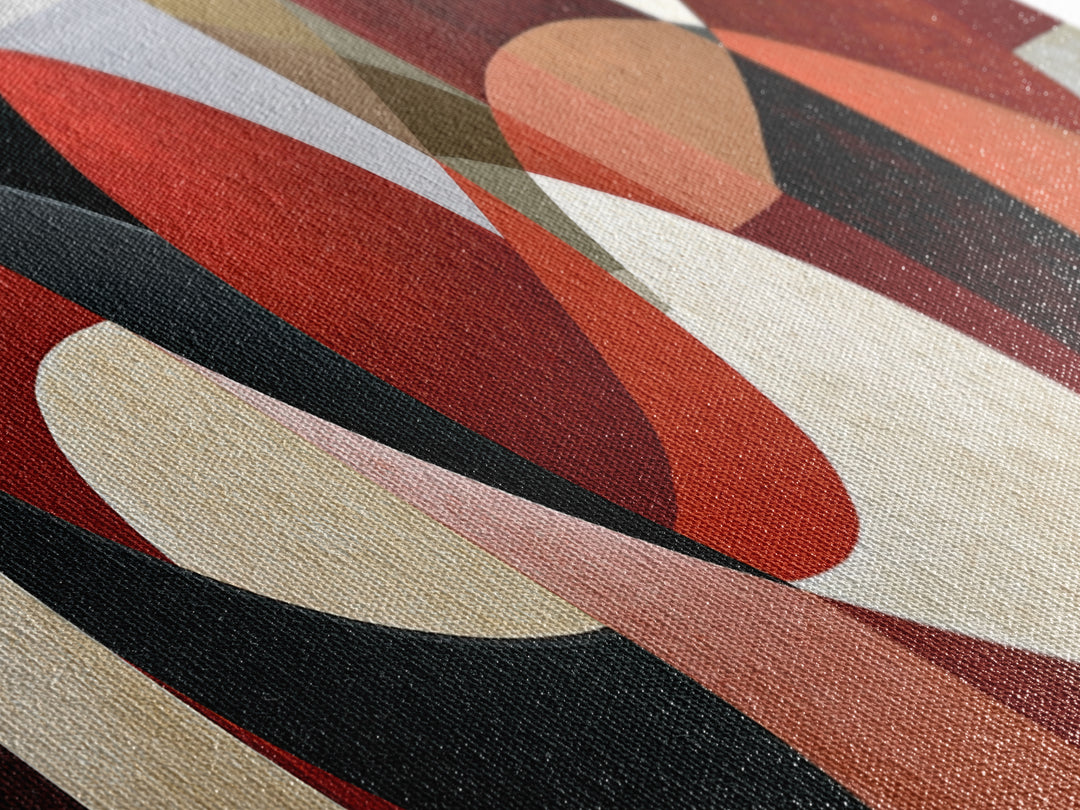 Abstract Red Wine Swirl Canvas Print, Dining Room Art, Fall Decor, Dining Room Decor, Dining, Kitchen Art, Living Room Decor, DRA-3x1-34
