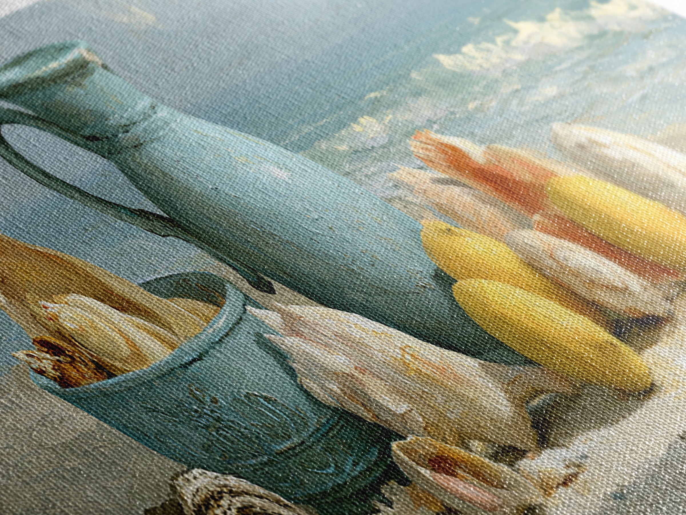Shellfish and Lemon Still Life Canvas Print, Dining Room Art, Set of 3 Prints, Dining Room Decor, Dining, Fine Art Print, DRA-3x1-8