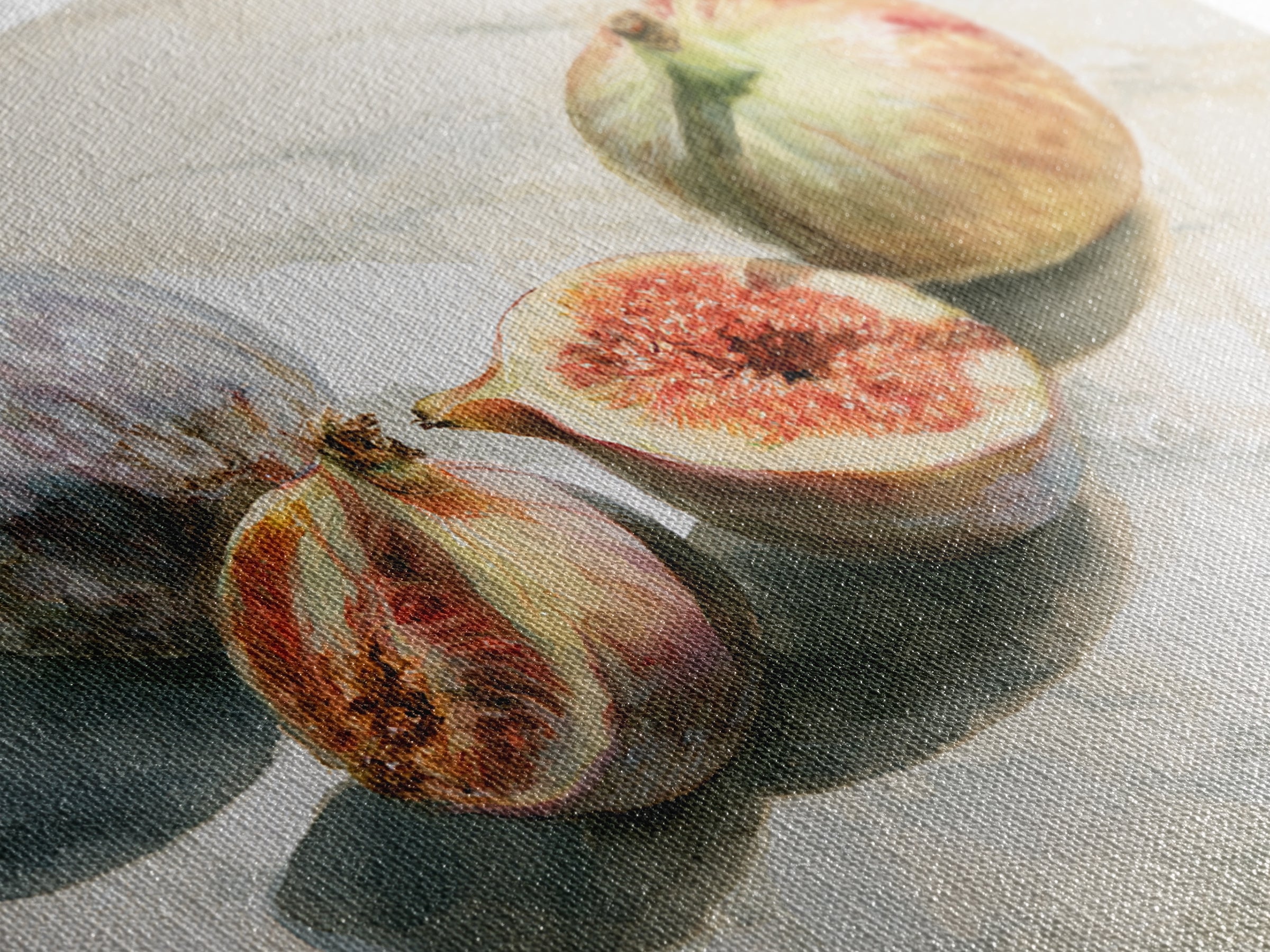 Figs on Marble Framed Canvas Print, Dining Room Art, Canvas Art, Dining Room Decor, Fine Art, Dining, Bedroom Wall Art, DRA-3x2-27