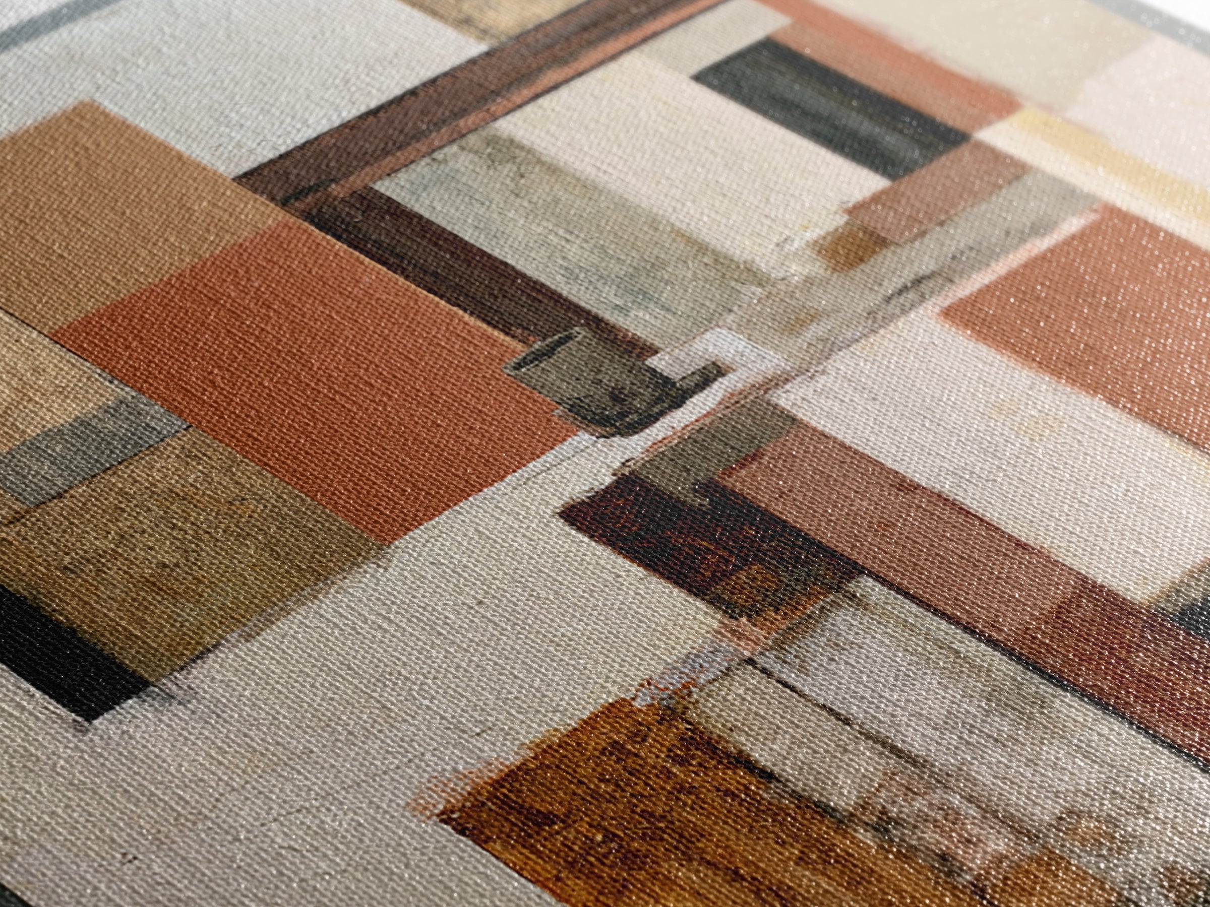 Abstract Composition in Appetite Friendly Warm Tones Canvas Print, Dining Room Art, Canvas Art, Dining Room Decor, Dining, DRA-3x2-32