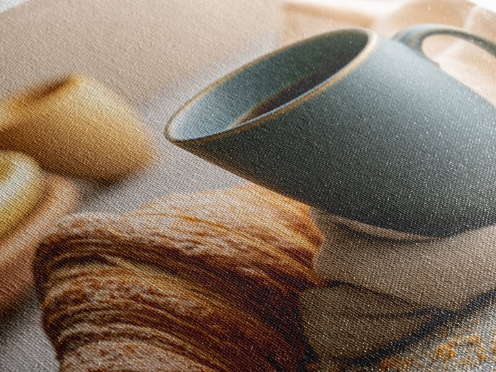Coffee and Pastry Scene for Breakfast Nook Canvas Print, Dining Room Art, Canvas Art, Dining Room Decor, Fine Art, Dining, DRA-3x2-66