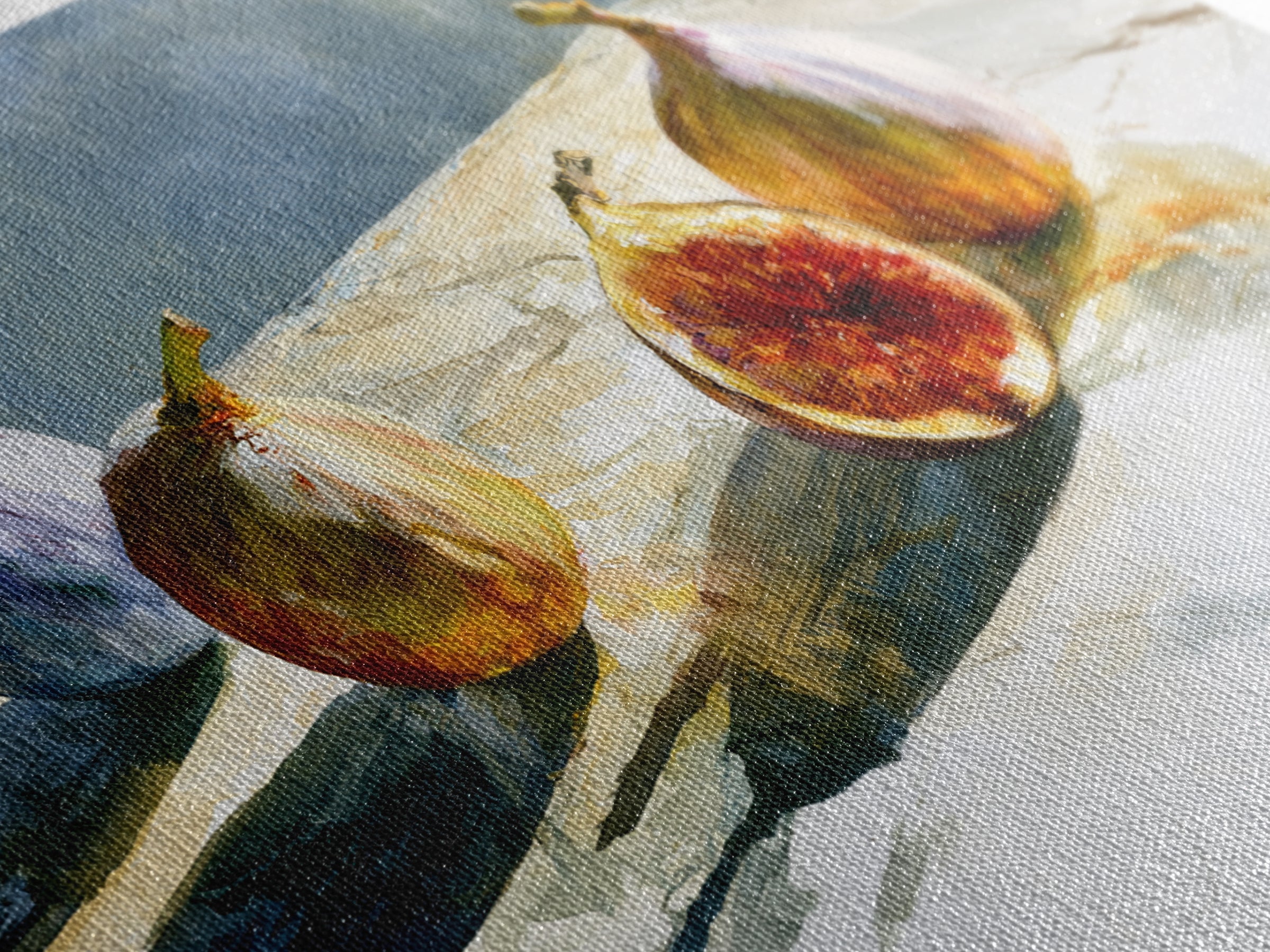 Figs on Marble Framed Canvas Print, Dining Room Art, Gallery Decor, Dining Room Decor, Fine Art, Dining, Minimalist Decor, DRA-3x2-99