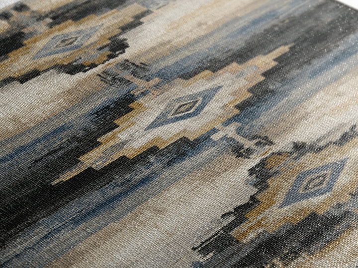 Layered Tapestry Pattern Canvas Print, Eclectic Art, Art, Living Room Decor, Fine Art, Eclectic, Large Wall Art, Boho, ECL-1x3-100