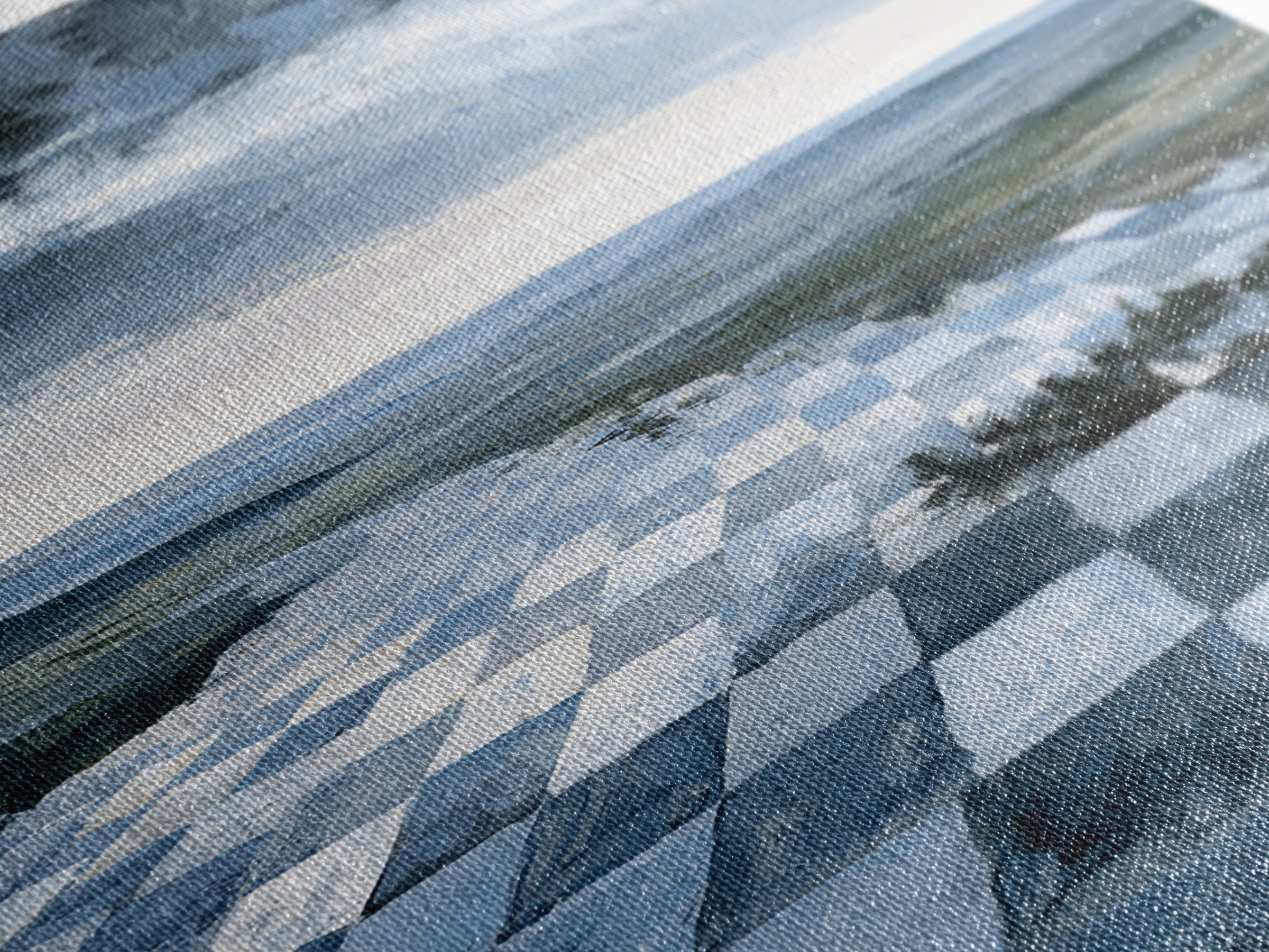 Playful Checkerboard Landscape Canvas Print, Eclectic Art, Modern Decor, Living Room Decor, Oil Painting, Eclectic, Wall Decor, ECL-2x3-65