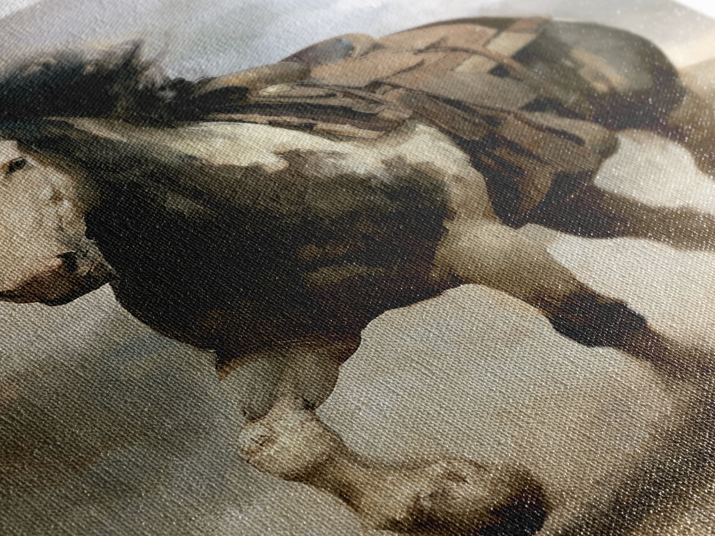 Horse Mane Flowing Like Abstract Waves Canvas Print, Equestrian Art, Fine Art Print, Living Room Decor, Abstract Art, EQU-2x3-27