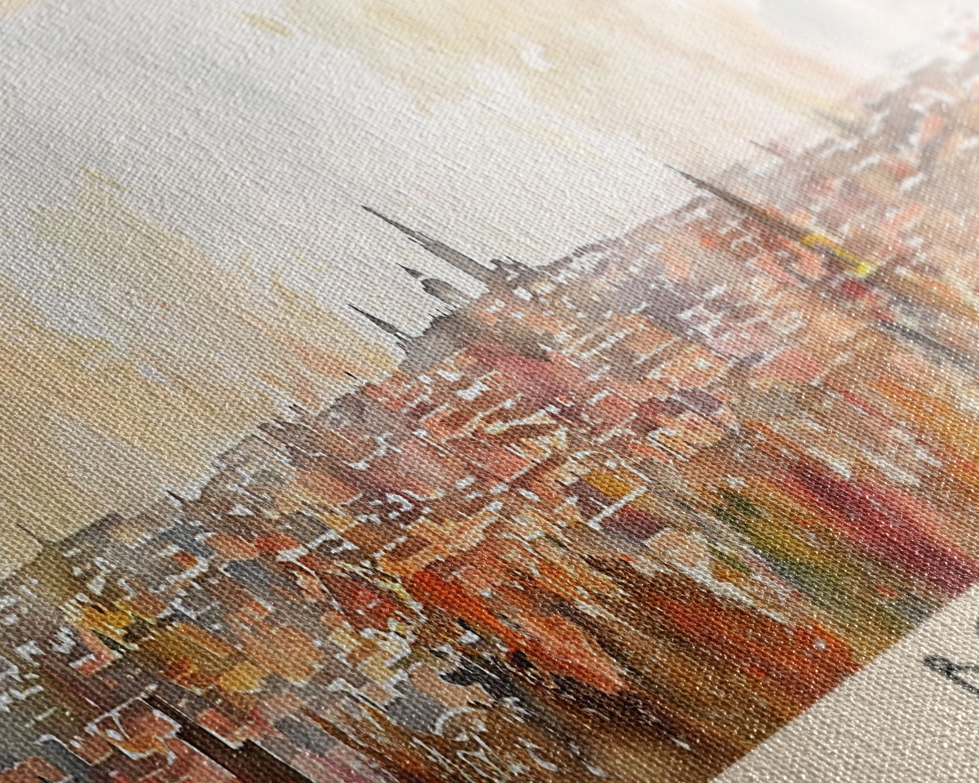 Bordeaux France Panoramic Travel Poster, Framed Canvas Print or Metal Wall Art, Travel Art, Home Decor, Panoramic Painting, Midcentury Art