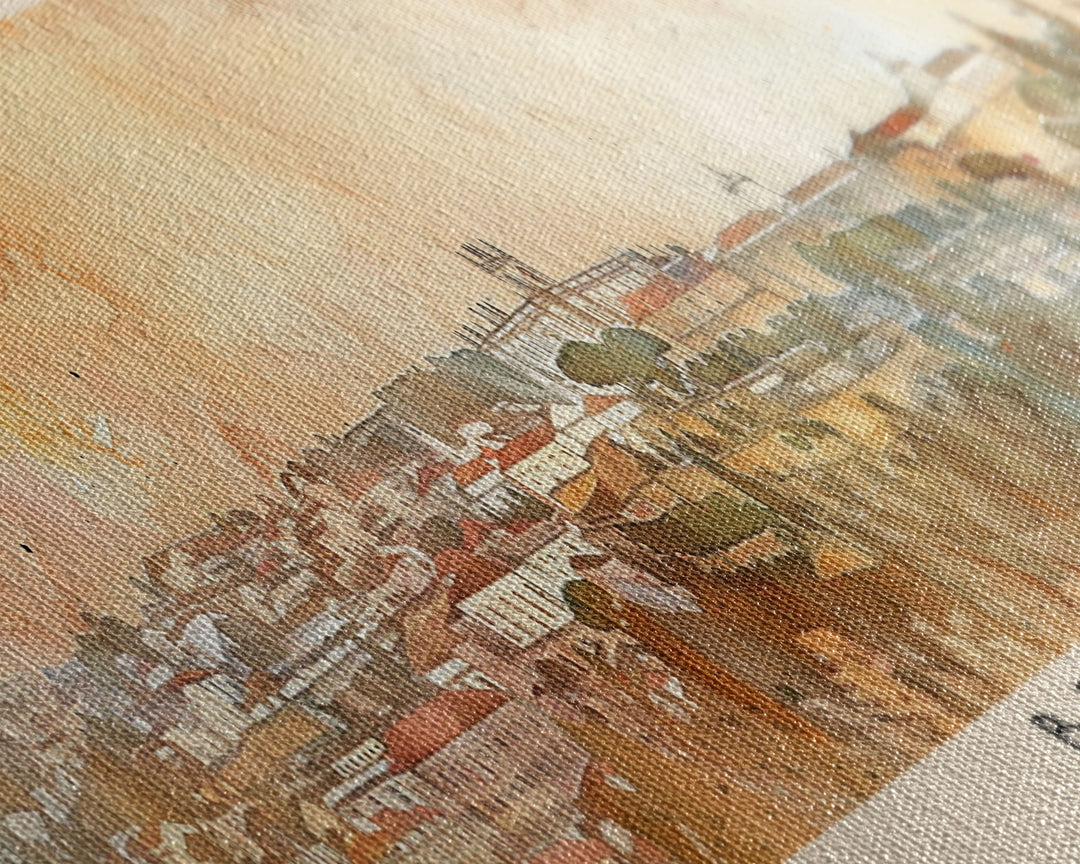 Braga Portugal Travel Art, City Art, Framed Canvas Print or Metal Wall Art, Europe Travel Poster, Panoramic Wall Art, Extra Wide Wall Art