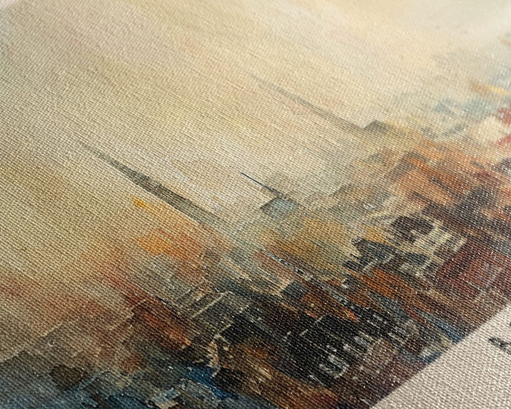 Breda Netherlands Panoramic Travel Poster, Framed Canvas Print or Metal Wall Art, Travel Art, Home Decor, Panoramic Painting, Midcentury Art