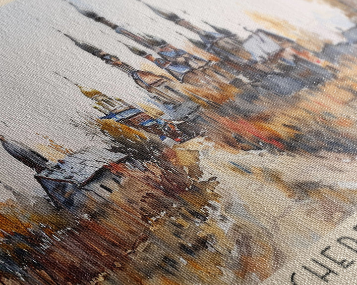 Cherepovets Russia Travel Print Wall Art, Panoramic City Art, Travel Art, Wall Decor, Vacation Gift, Framed Canvas Print Or Metal Art