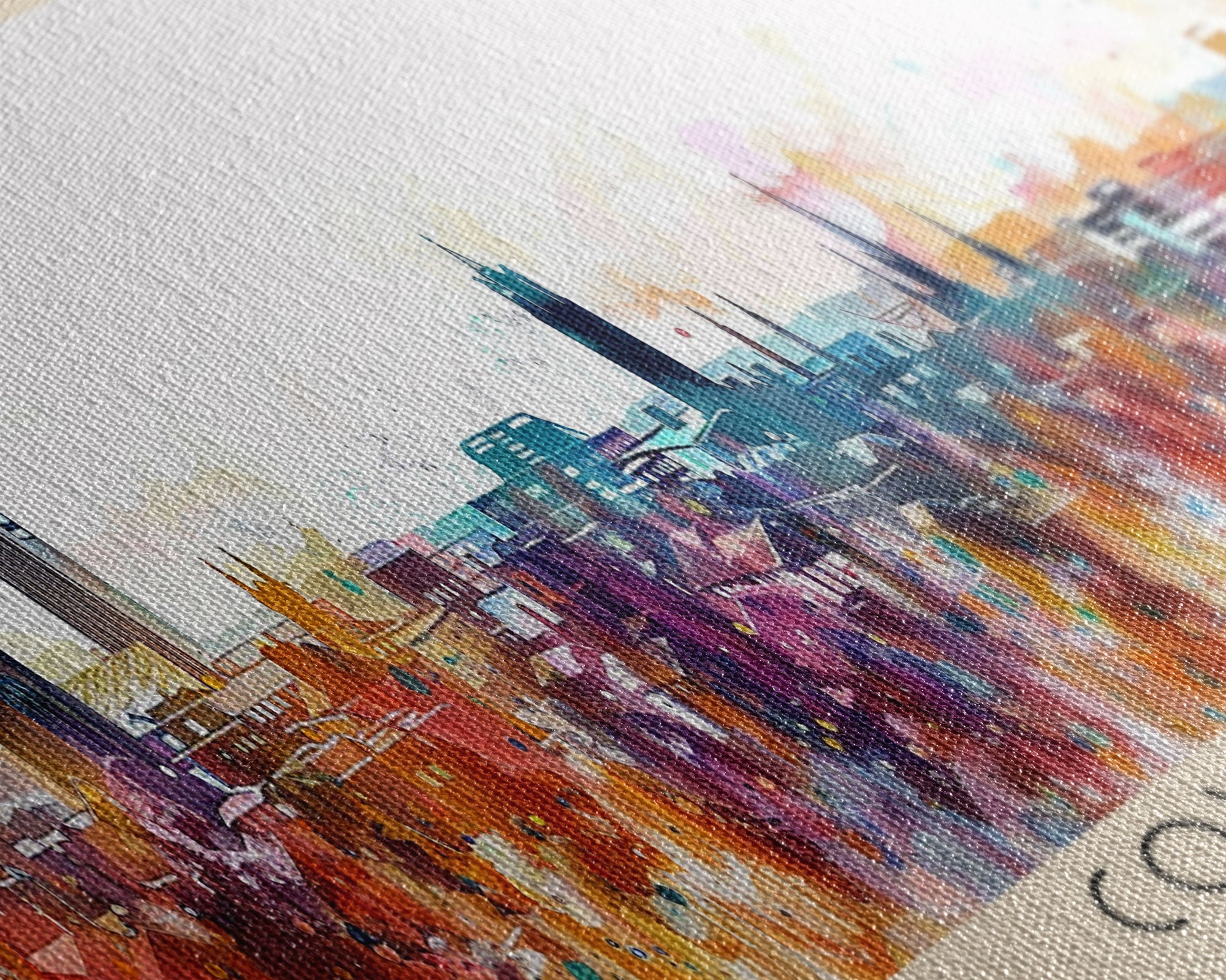 Coventry United Kingdom Wall Art, Panoramic Travel Poster, Panoramic Framed Canvas Print, City Wall Art, Wall Hanging Home Decor, Travel Art