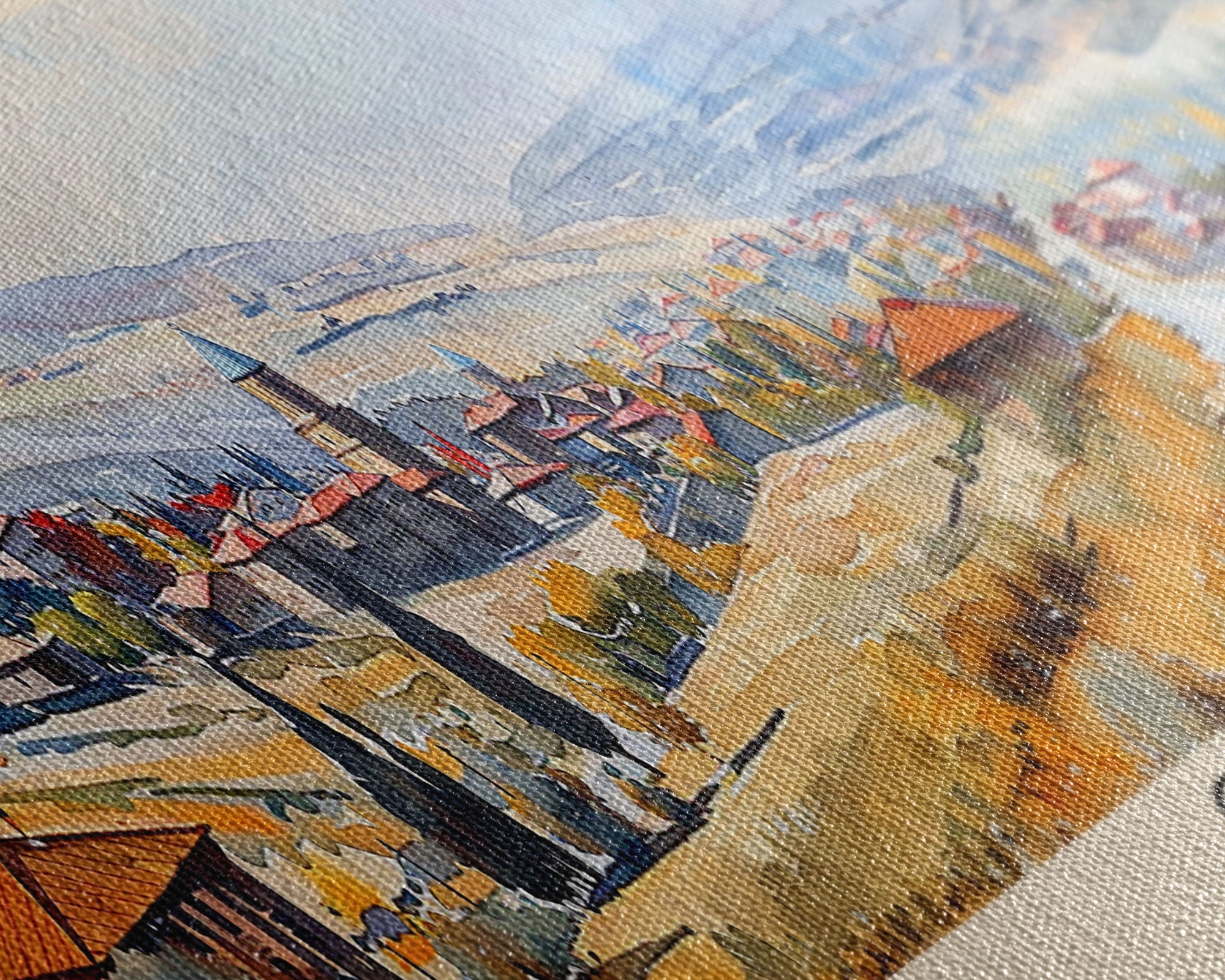 Gori Georgia Travel Print Wall Art, Panoramic City Art, Travel Art, Wall Decor, Vacation Gift, Framed Canvas Print Or Metal Art