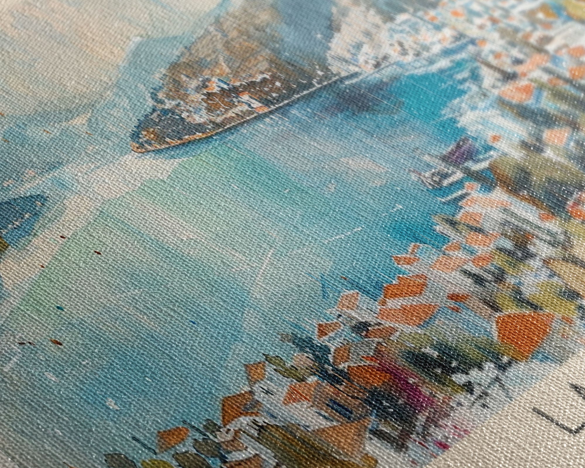 Larissa Greece Wall Art, Panoramic Travel Poster, Panoramic Framed Canvas Print, City Wall Art, Wall Hanging Home Decor, Travel Art