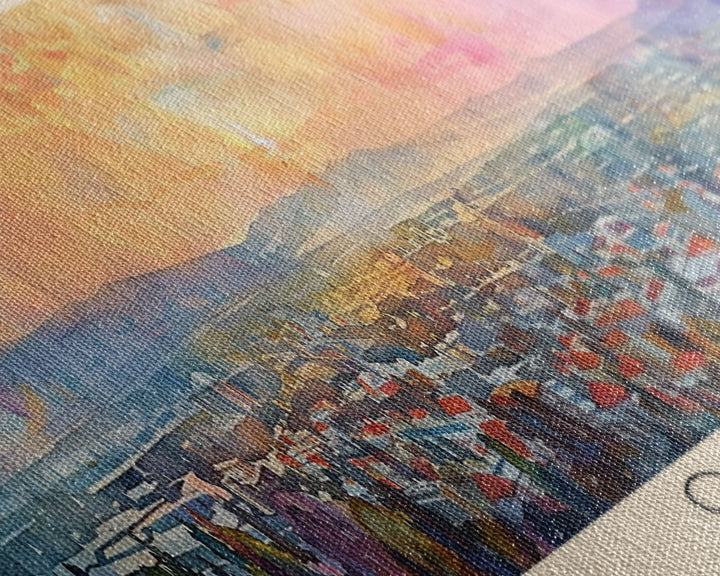 Osijek Croatia Travel Print Wall Art, Panoramic City Art, Travel Art, Wall Decor, Vacation Gift, Framed Canvas Print Or Metal Art