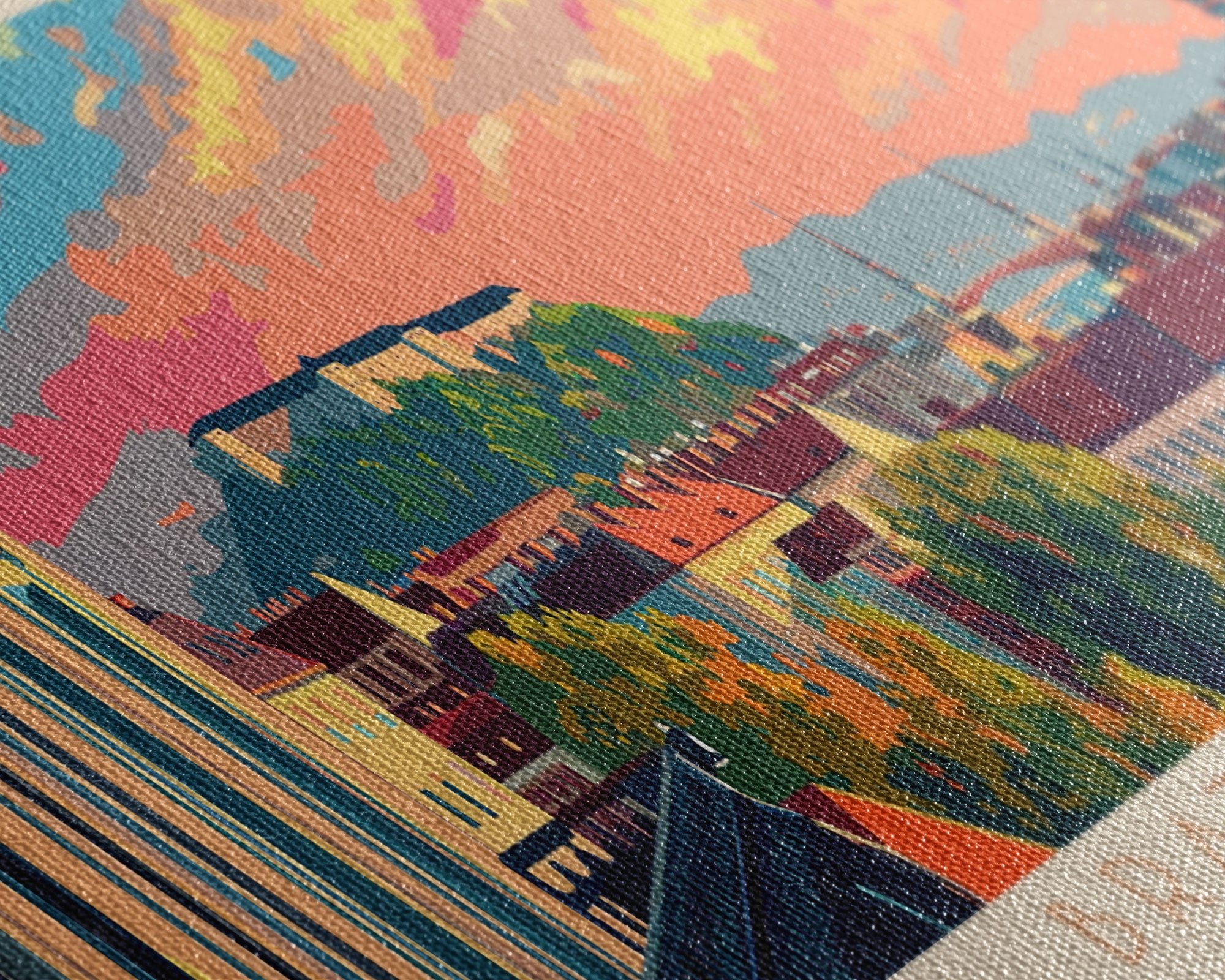 Bratislava Slovakia Wall Art, Panoramic Travel Poster, Panoramic Framed Canvas Print, City Wall Art, Wall Hanging Home Decor, Travel Art