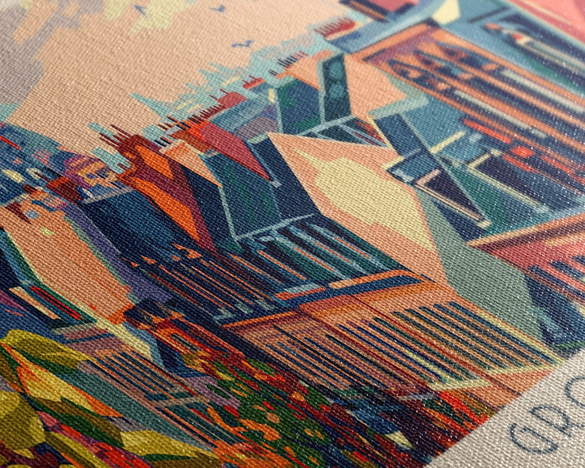 Groningen Netherlands Travel Art, City Art, Framed Canvas Print or Metal Wall Art, Europe Travel Poster, Panoramic Wall Art, Extra Wide Wall Art