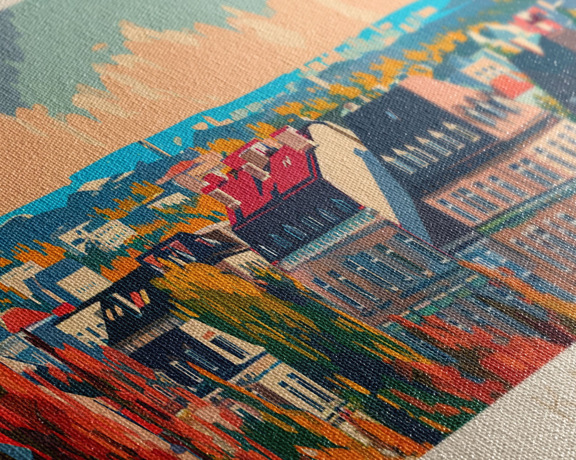 Kaunas Lithuania Travel Print Wall Art, Panoramic City Art, Travel Art, Wall Decor, Vacation Gift, Framed Canvas Print Or Metal Art