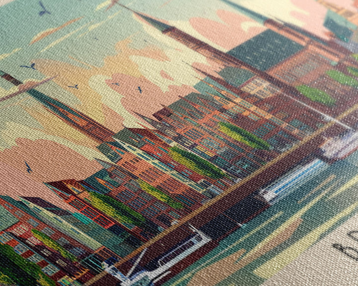 Brescia Italy Travel Print Wall Art, Panoramic City Art, Travel Art, Wall Decor, Vacation Gift, Framed Canvas Print Or Metal Art