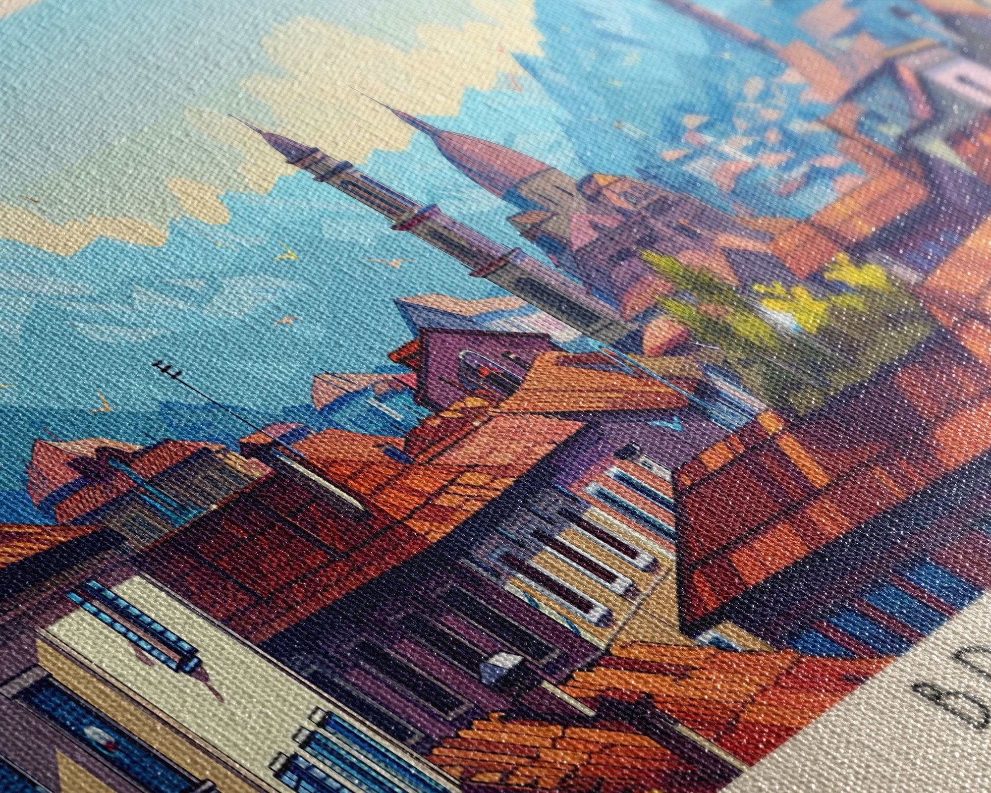 Braila Romania Travel Art, City Art, Framed Canvas Print or Metal Wall Art, Europe Travel Poster, Panoramic Wall Art, Extra Wide Wall Art