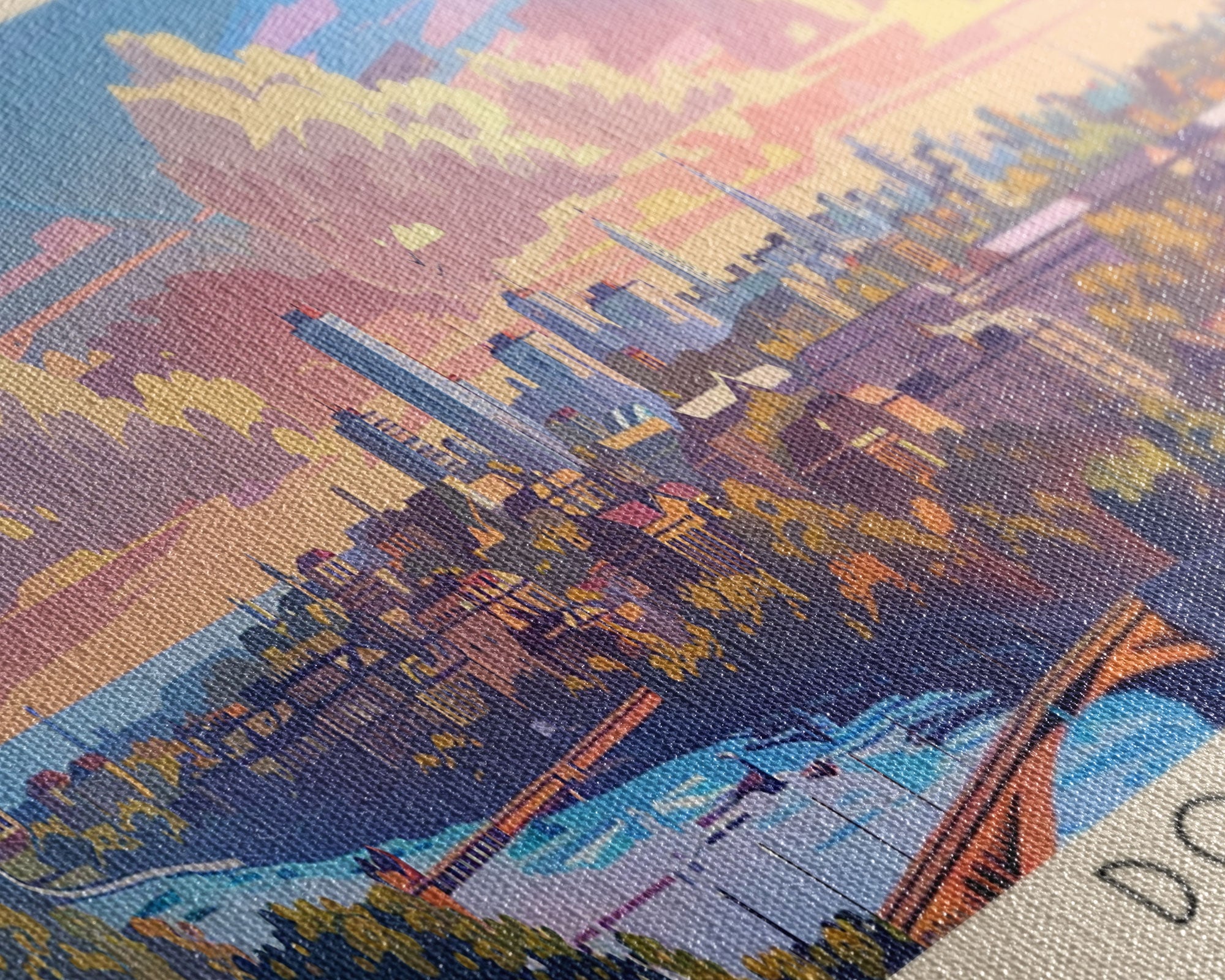 Donetsk Ukraine Panoramic Travel Poster, Framed Canvas Print or Metal Wall Art, Travel Art, Home Decor, Panoramic Painting, Midcentury Art