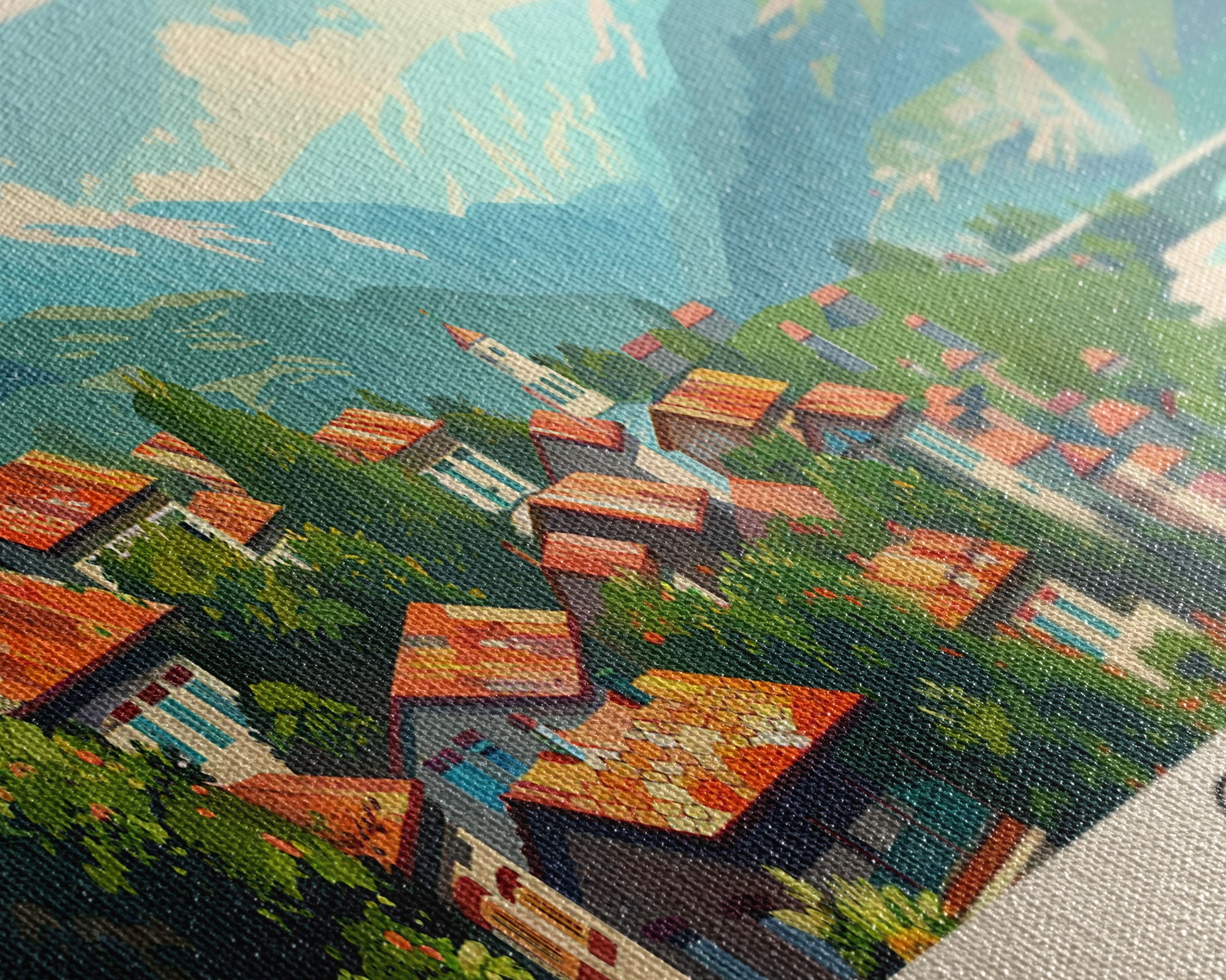 Gori Georgia Travel Print Wall Art, Panoramic City Art, Travel Art, Wall Decor, Vacation Gift, Framed Canvas Print Or Metal Art