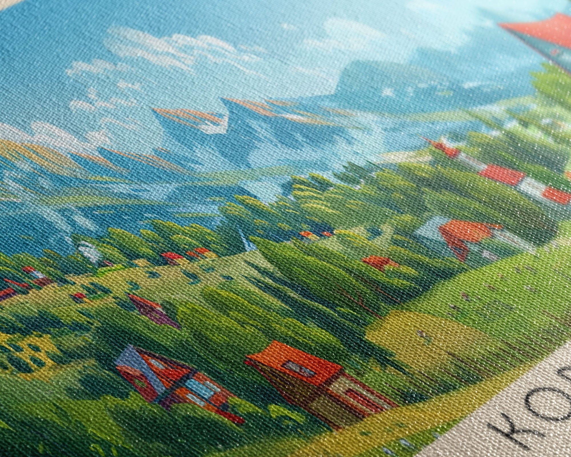 Korolyov Russia Wall Art, Panoramic Travel Poster, Panoramic Framed Canvas Print, City Wall Art, Wall Hanging Home Decor, Travel Art