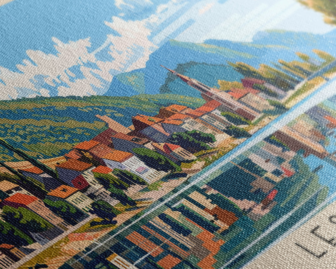 Leskovac Serbia Wall Art, Panoramic Travel Poster, Panoramic Framed Canvas Print, City Wall Art, Wall Hanging Home Decor, Travel Art