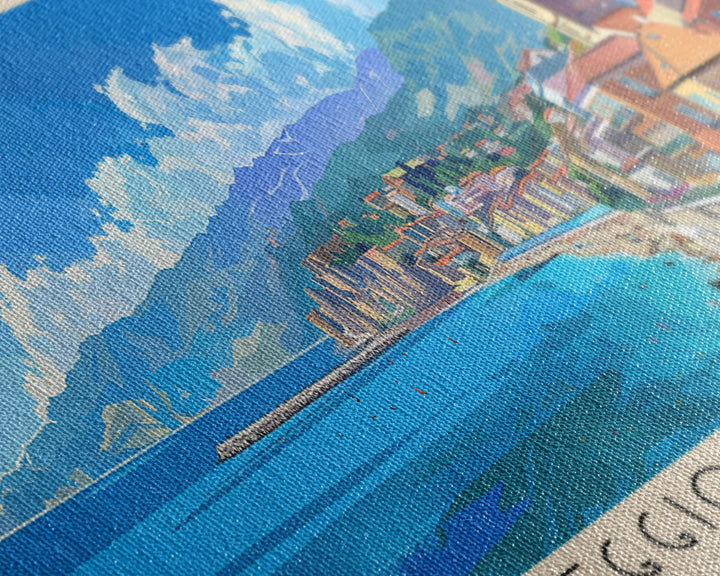 Reggio Calabria Wall Art, Panoramic Travel Poster, Panoramic Framed Canvas Print, City Wall Art, Wall Hanging Home Decor, Travel Art