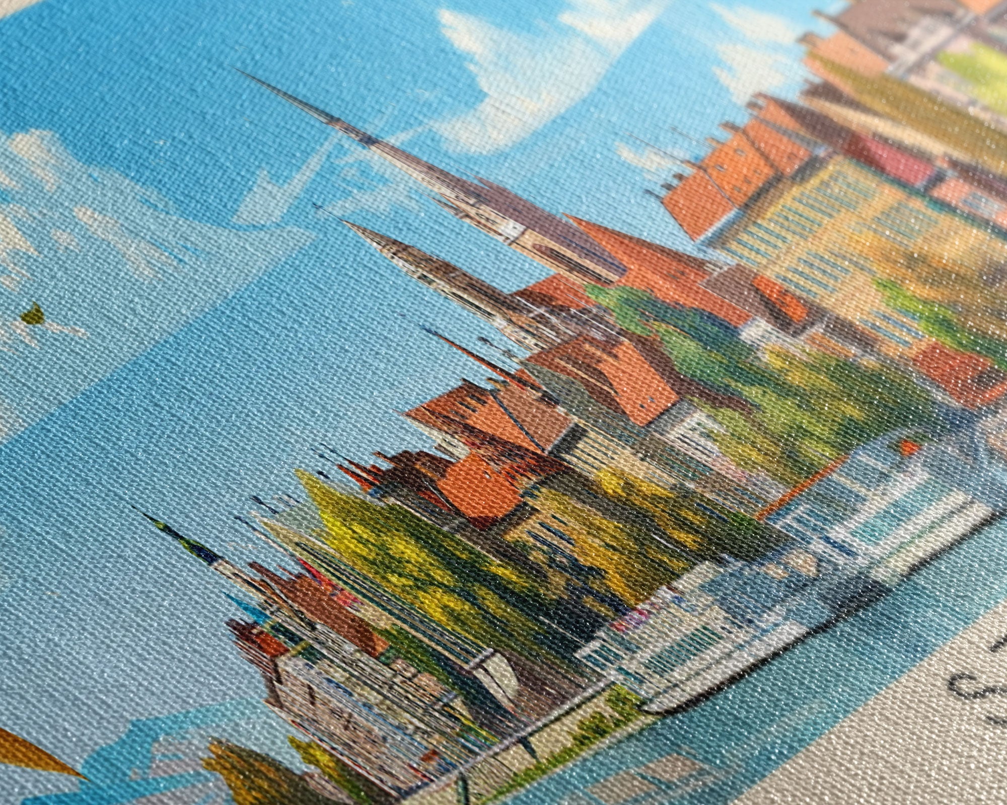 Szeged Hungary Travel Art, City Art, Framed Canvas Print or Metal Wall Art, Europe Travel Poster, Panoramic Wall Art, Extra Wide Wall Art