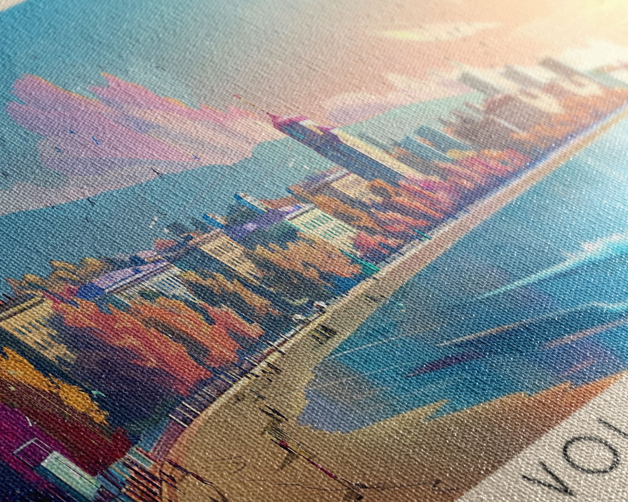 Vlore Albania Travel Art, City Art, Framed Canvas Print or Metal Wall Art, Europe Travel Poster, Panoramic Wall Art, Extra Wide Wall Art