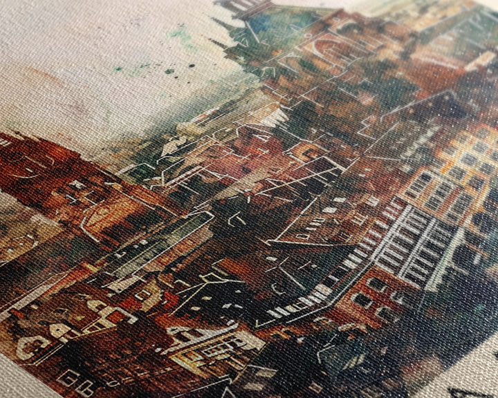 Charming Čačak Serbia Village Scene, Framed Canvas Print, Ideal for Bedroom Art, Farmhouse Style, Home Decor Wall Art