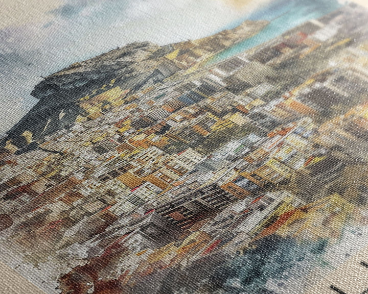 Alicante Spain Coastal City Travel Poster Art, Framed Canvas Print, Stunning Wall Art for Living Room, Bedroom Decor, Home Decoration