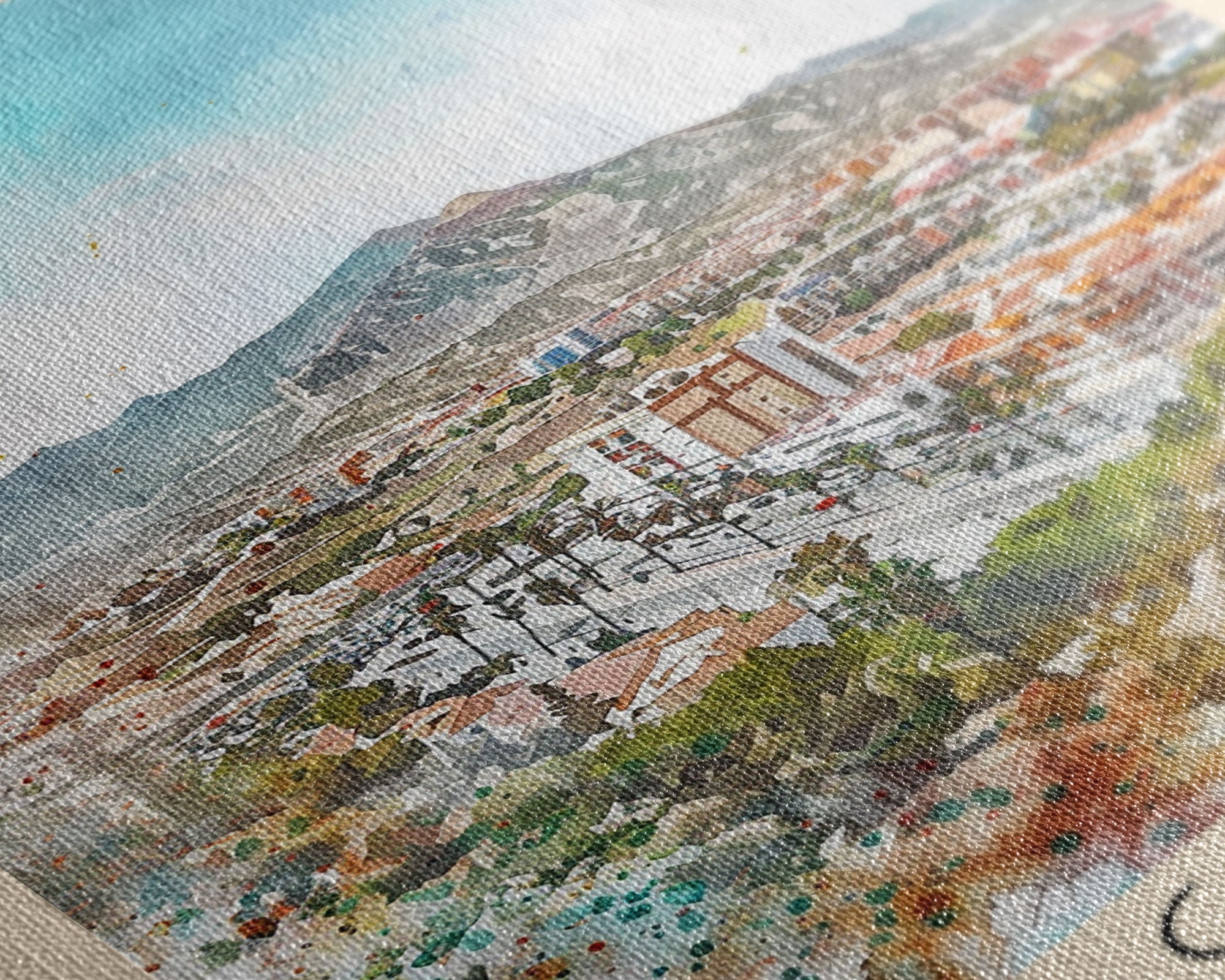 Elche, Spain Vibrant Framed Canvas Print. Stunning Wall Art for Living Room or Bedroom Decor, Spanish Travel Poster Art.