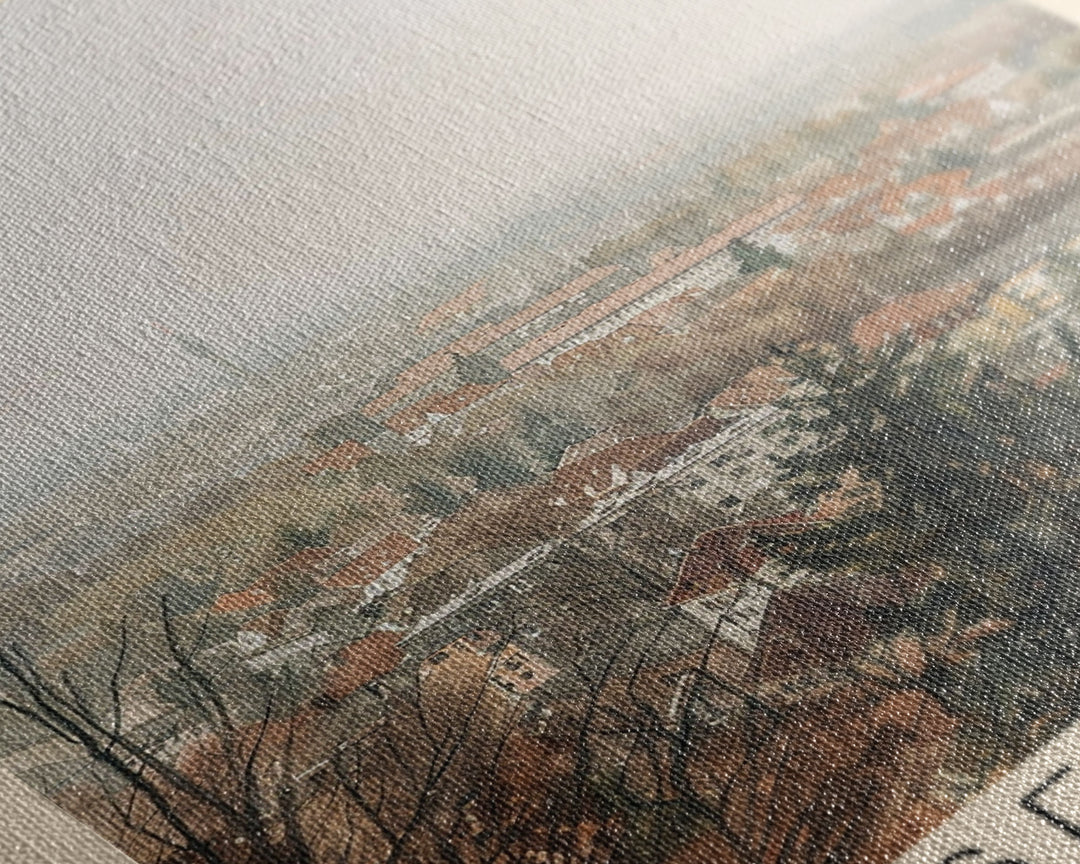 Gelsenkirchen, Germany Travel Poster Art, Framed Canvas Print for Living Room or Bedroom, Urban Wall Art, Home Decoration