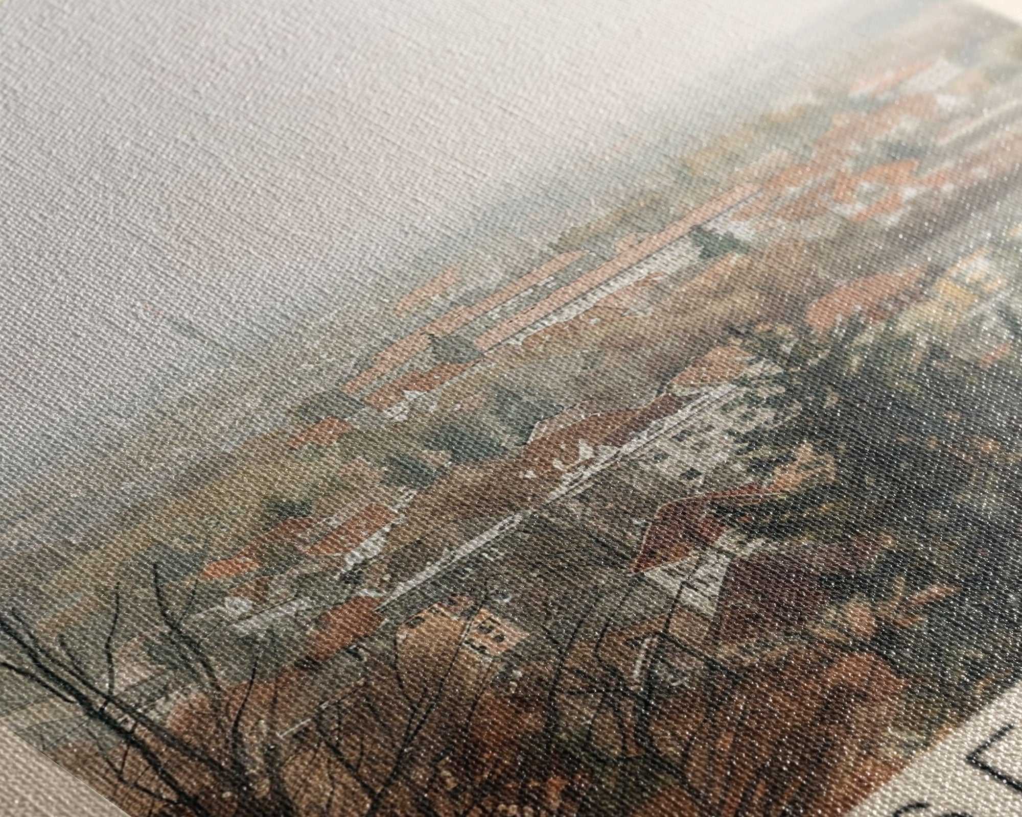 Gelsenkirchen, Germany Travel Poster Art, Framed Canvas Print for Living Room or Bedroom, Urban Wall Art, Home Decoration