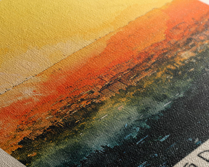 Grozny Russia City View Art, Framed Canvas Print, Bedroom Wall Art, Travel Poster Art, Unique Home Decor, Russian Wall Art