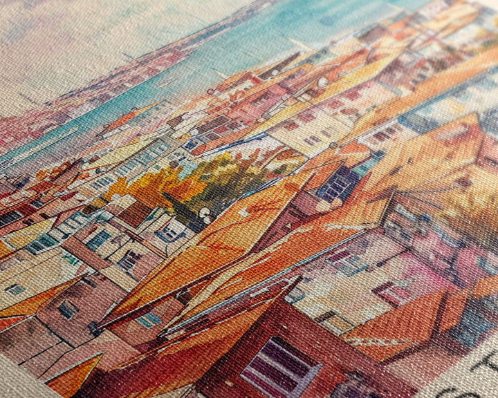 Istanbul Turkey Bosphorus Art Print, Beautiful Canvas Print for Home Decor, Travel Poster for Living Room Wall Art, Turkish Cultural Scene