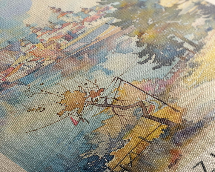 Izhevsk Russia Scenic Art Print, Charming City View Canvas Print for Home Decor, Travel Poster for Living Room Wall Art, Russian Beauty