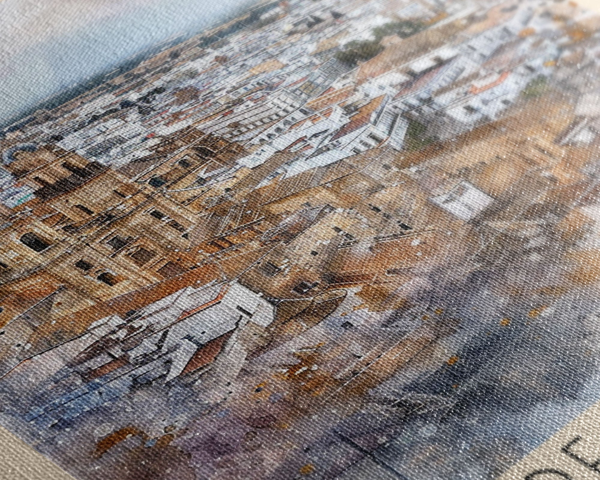 Jerez de la Frontera Spain Vineyard View, Framed Canvas Print, Travel Poster, Rustic Wall Art, Dining Room Decor, Wine Country Art, Home Aesthetic