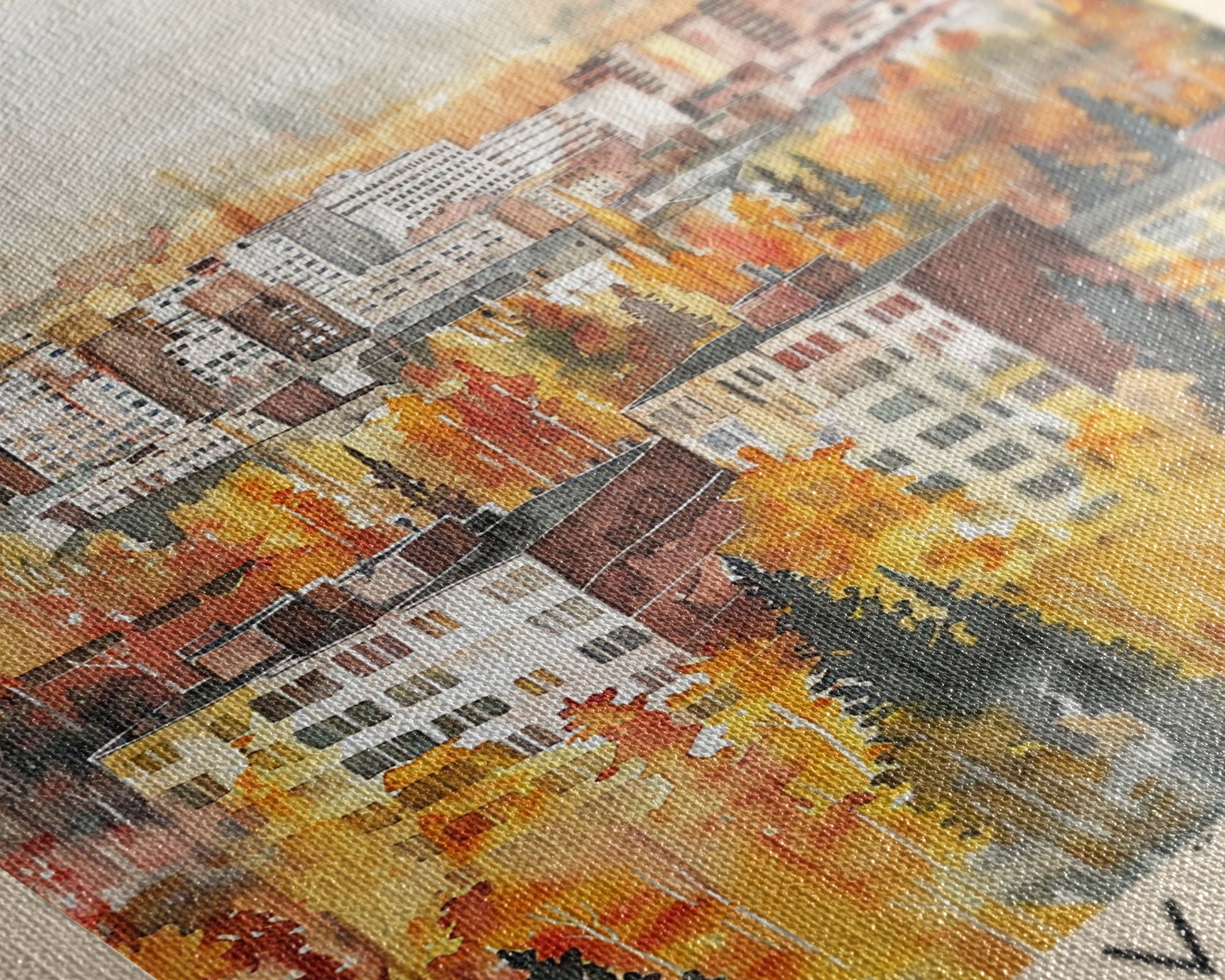 Jyvaskyla Finland Scenic Waterfront, Framed Canvas Print, Travel Poster, Nordic Wall Art, Living Room Decor, Peaceful Landscape, Home Tranquility