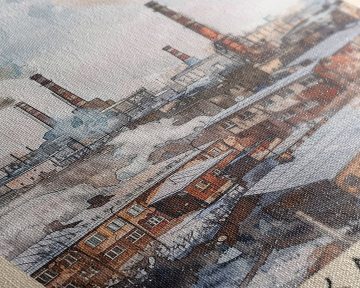 Kaluga Russia Cityscape View, Framed Canvas Print, Travel Poster, Wall Art, Urban Decor, Modern Home Decoration, Living Room Art, Russian City