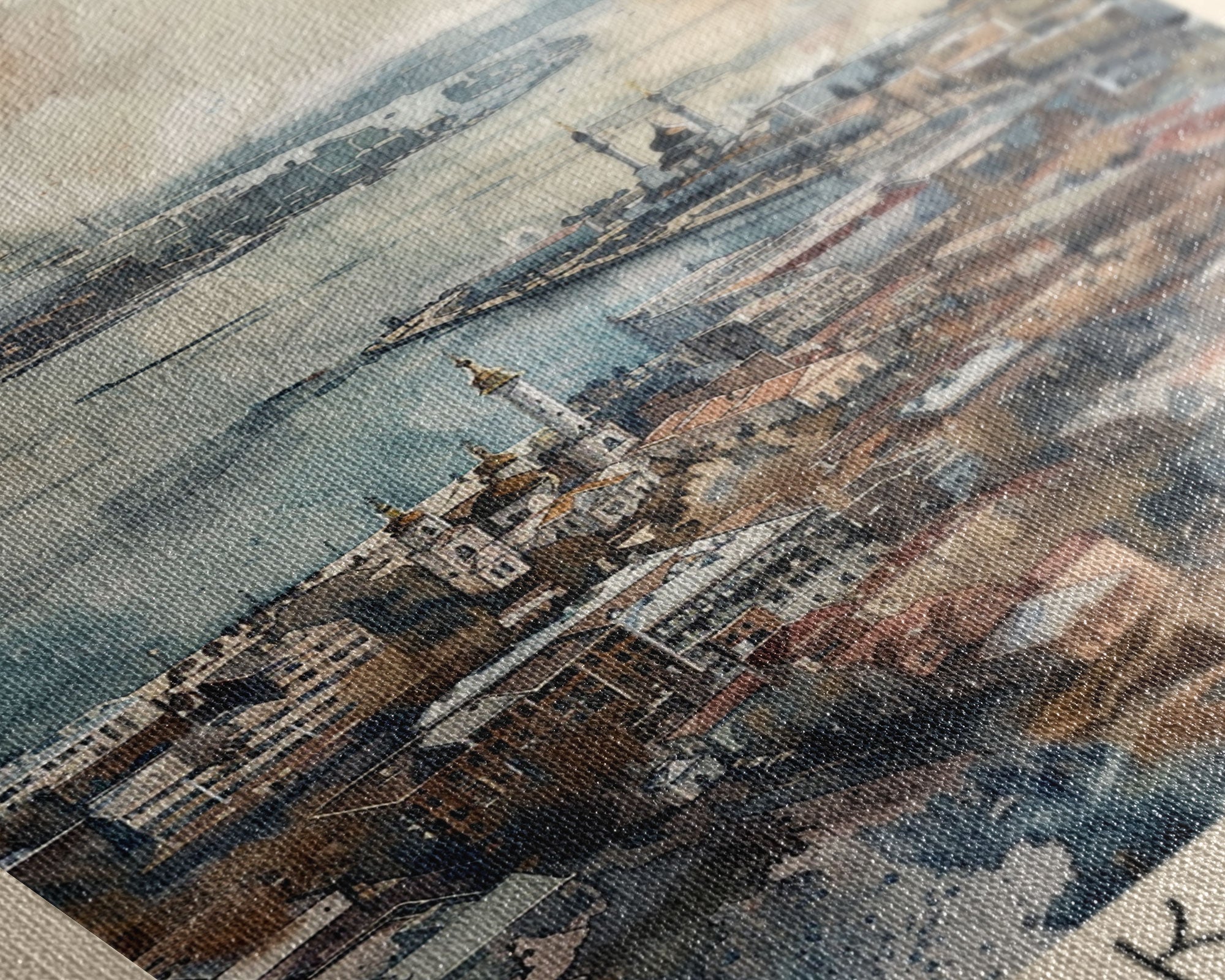 Kazan Russia Scenic View, Framed Canvas Print, Travel Poster, Wall Art, Living Room Decor, Cityscape Art, Modern Home Decoration, Russian City