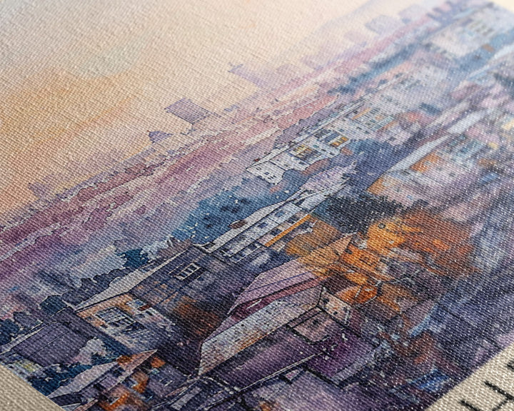 Kherson Ukraine Port View, Framed Canvas Print, Travel Poster, Wall Art, Home Decor, Living Room Decoration, Ukrainian Cityscape Art