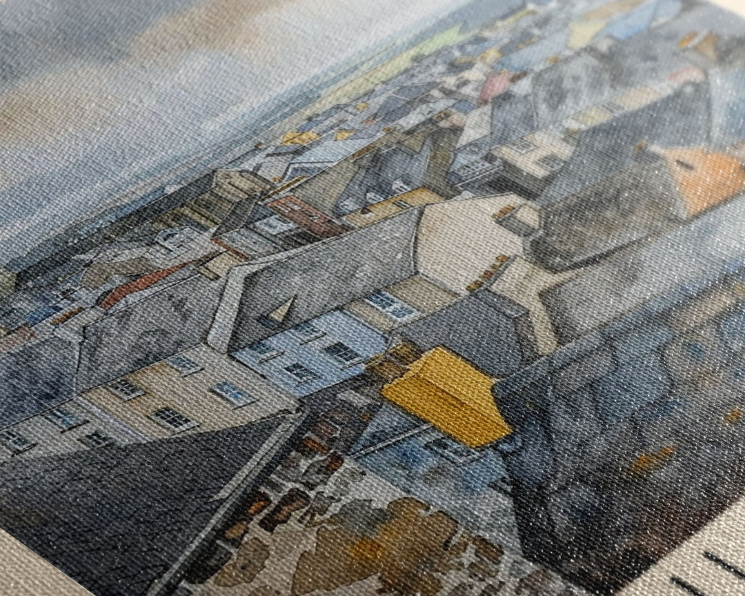 Kilkenny Ireland Scenic View, Framed Canvas Print, Travel Poster, Wall Art, Home Decor, Living Room Decoration, Irish Cityscape Art