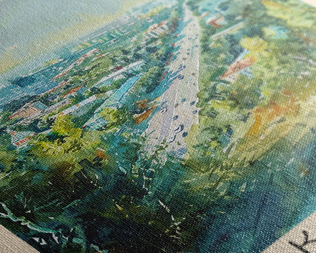 Kirov Russia Winter Landscape, Framed Canvas Print, Travel Poster, Wall Art, Home Decor, Living Room Decoration, Russian Urban Art