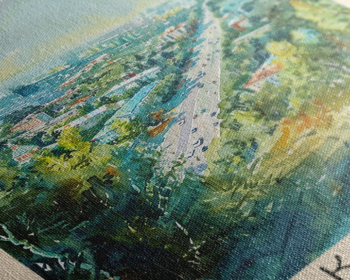 Kirov Russia Winter Landscape, Framed Canvas Print, Travel Poster, Wall Art, Home Decor, Living Room Decoration, Russian Urban Art