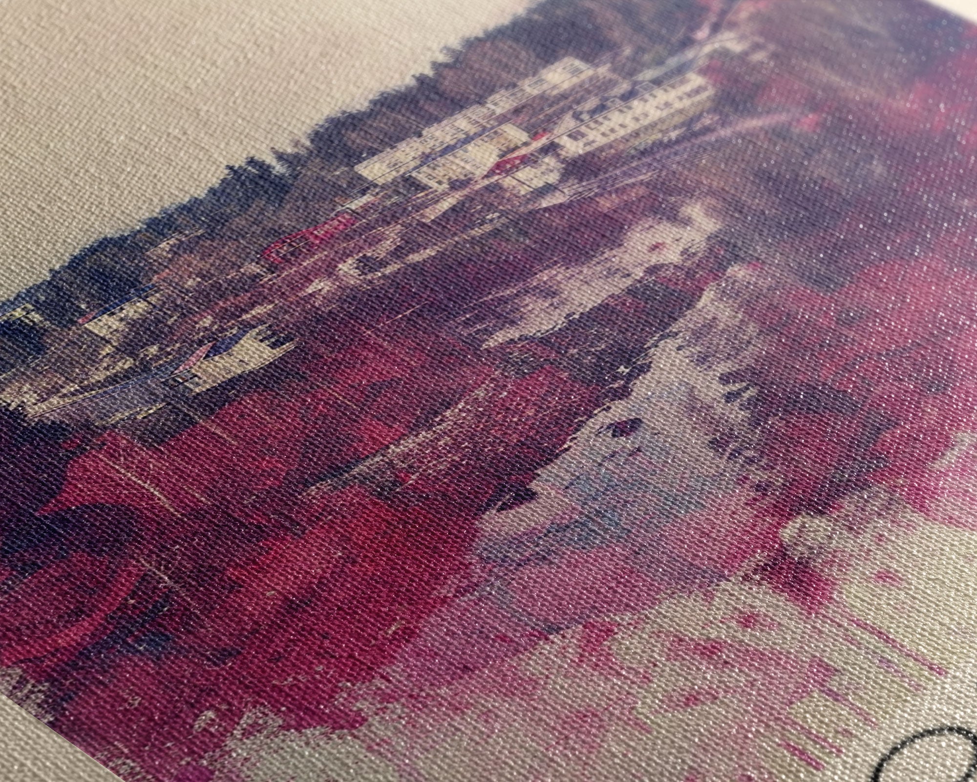 Kouvola Finland Scenic Winter View, Framed Canvas Print, Travel Poster, Wall Art, Bathroom Decor, Finnish Urban Landscape, Scenic Winter Painting